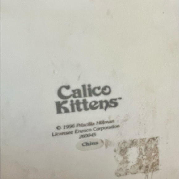 Enesco Calico Kittens Hanging Plaque, “Cats are Angels With Fur” 1996 - Picture 8 of 12